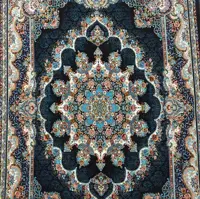 فرش کاشان 6 متری 700 شانه تراکم 2400 رنگ سرمه ای