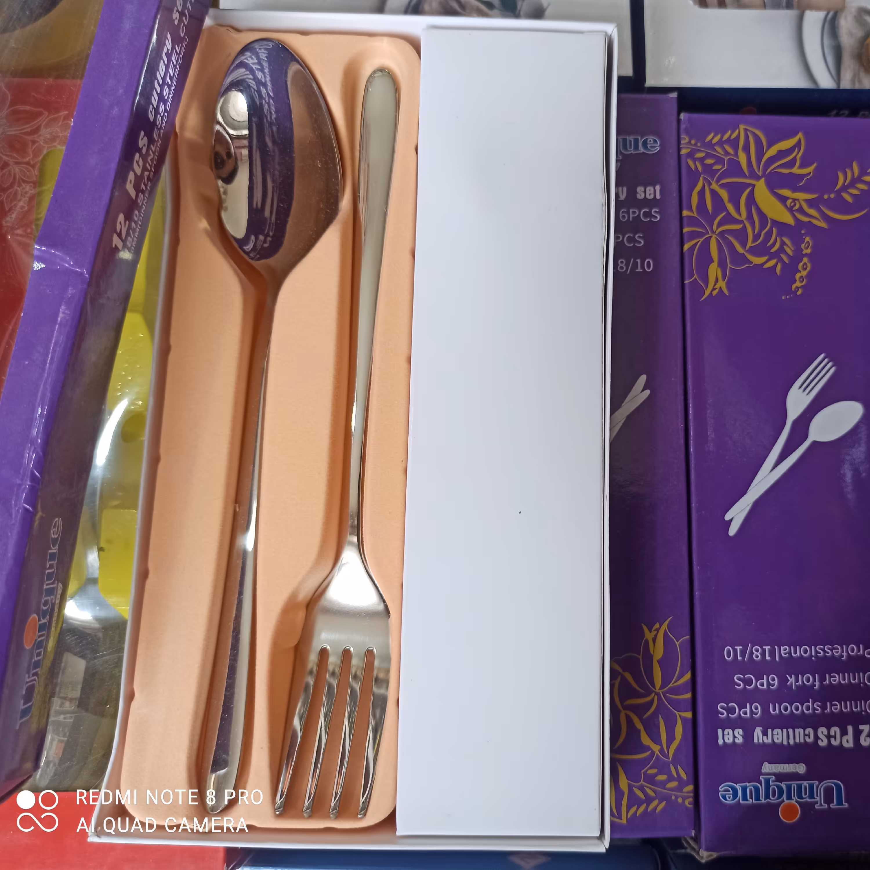 قاشق و چنگال یونیک قاشق چنگال استیل نگیر اصلی زیرقیمت 