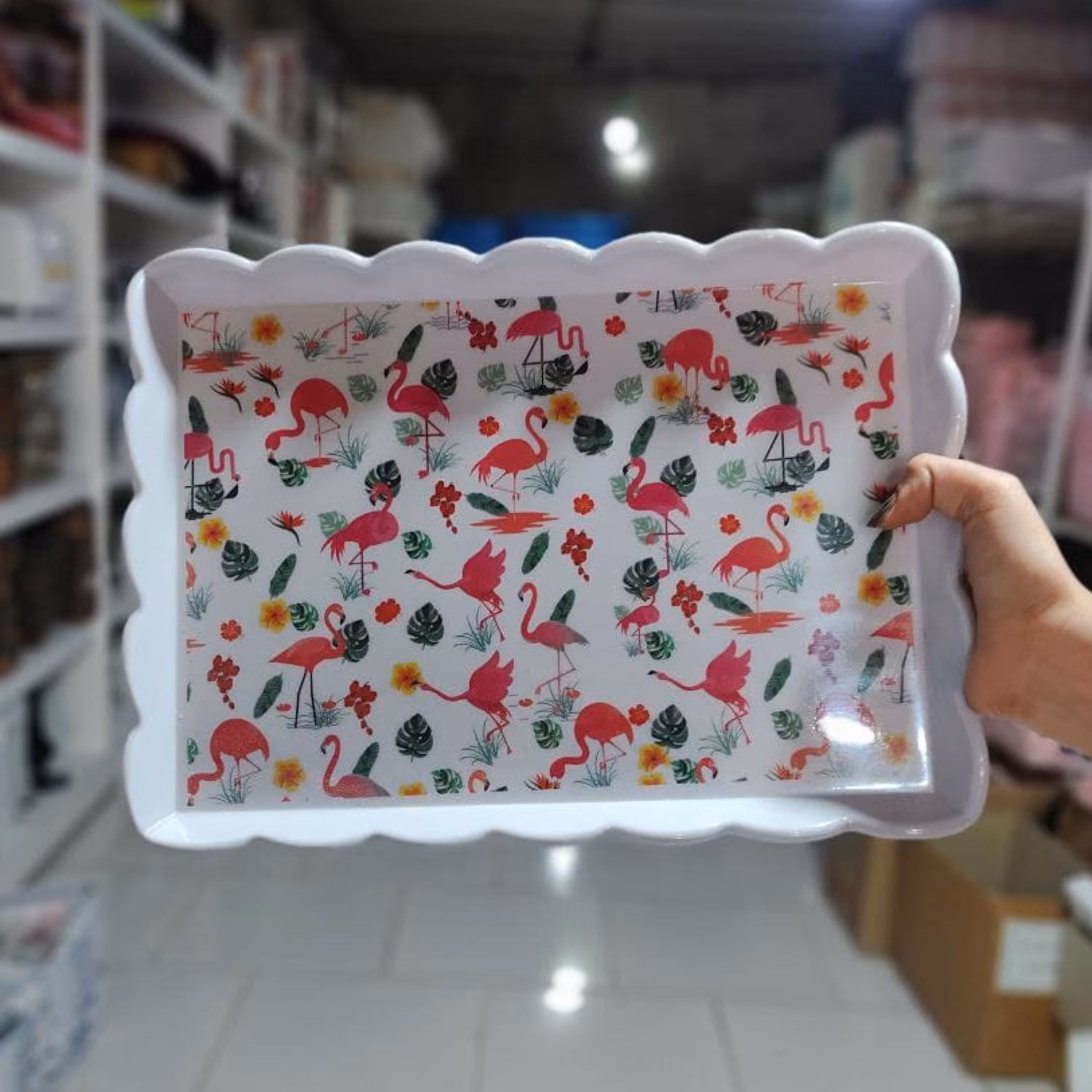 سینی لبه کنگره محصول برندمعتبرمهروز جنس ملامین استاندارد