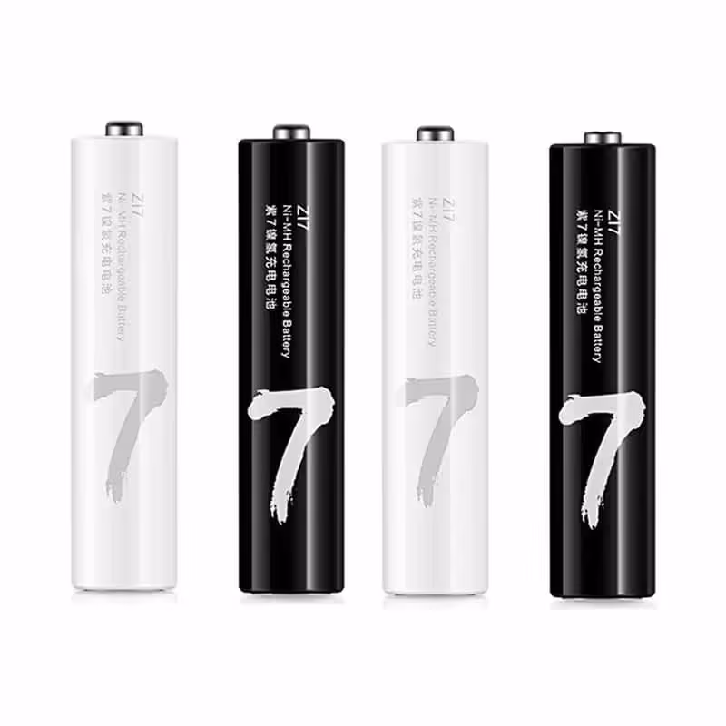باتری نیم قلمی قابل شارژ آلکالاین 4 عددی ZMI ZI7 AAA Rechargeable Battery خرید محصولات شیائومی