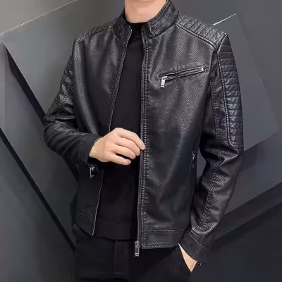 کاپشن چرم مردانه شیک