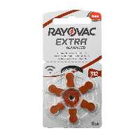 باتری سمعک  شماره 312 ریواک بسته 6عددی مدل 312-Rayovac 