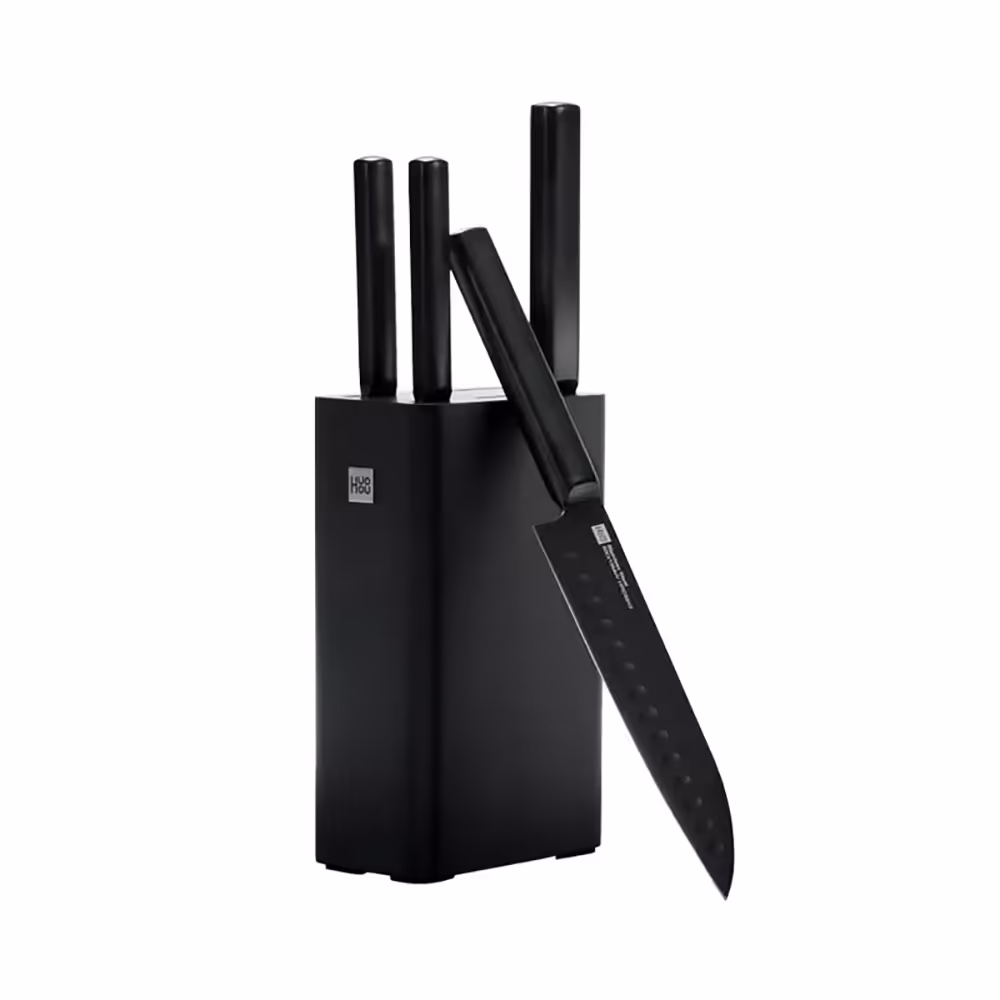 ست 5 تایی چاقوی آشپزخانه شیائومی HUOHOU 5PCS Non-stick Stainless Steel Kitchen Knife Set