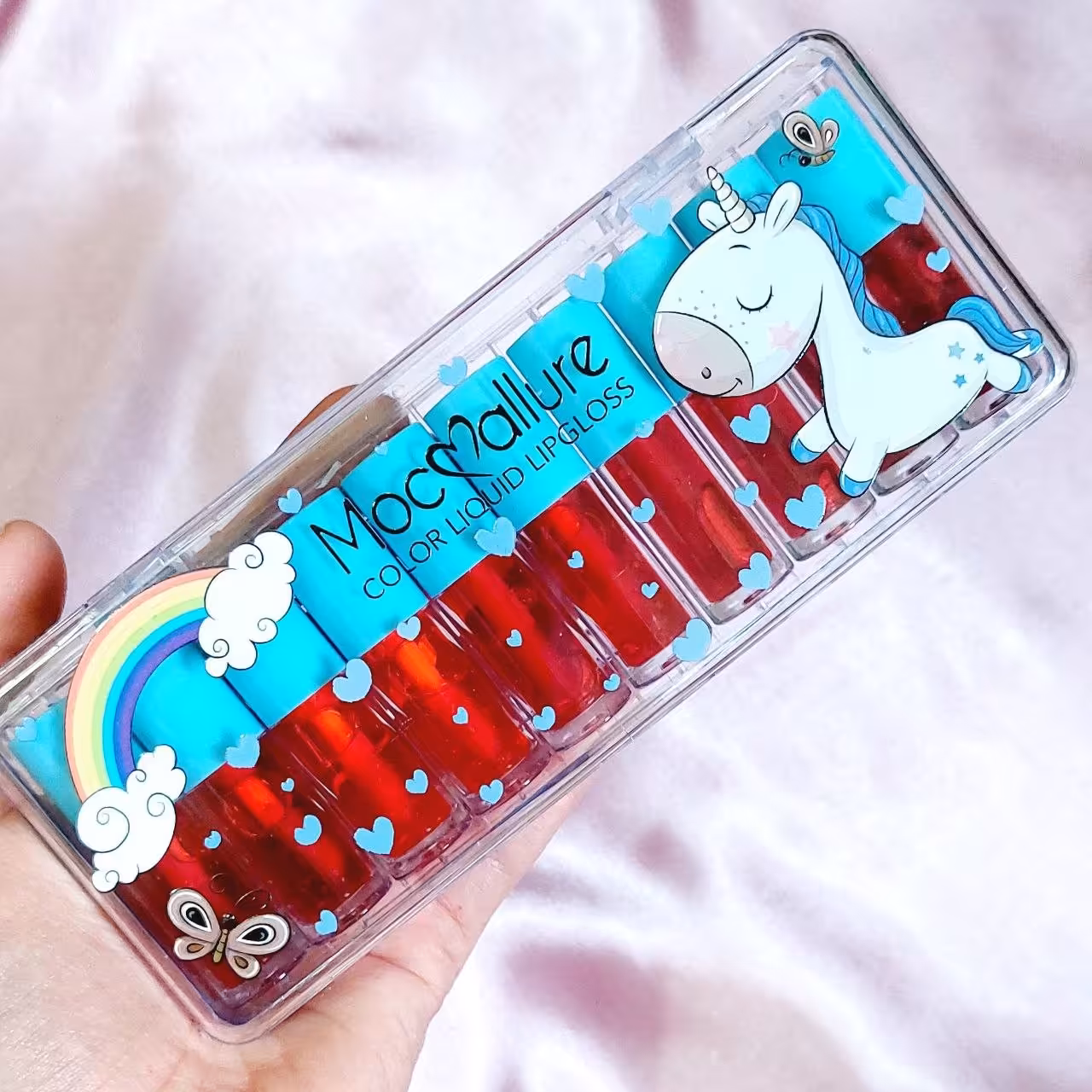 تینت لب طرح تکشاخ (پک  10عددی)