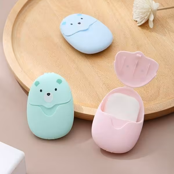 صابون کاغذی جیبی مدل خرس گوگولی