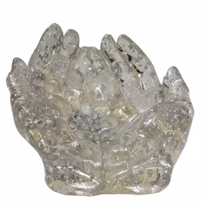 دکور دست رزینی نقره ای دستساز