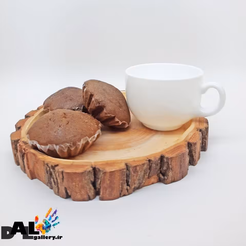 سینی چوبی گرد کوچک دو نفره روستیک