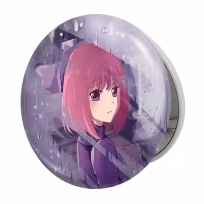 آینه جیبی خندالو طرح کانا آریما انیمه اوشی نو کو ستاره من Oshi No Ko مدل تاشو کد 27478