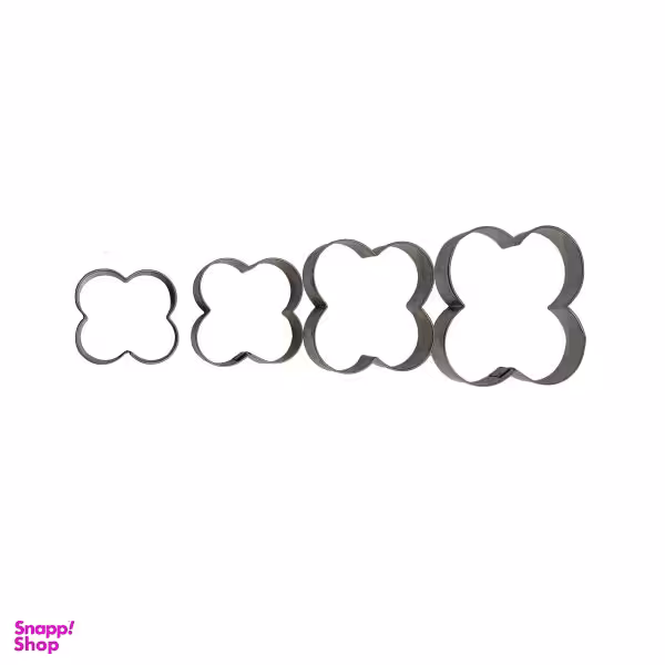 کاتر شیرینی پزی مدل Flowers مجموعه 4 عددی