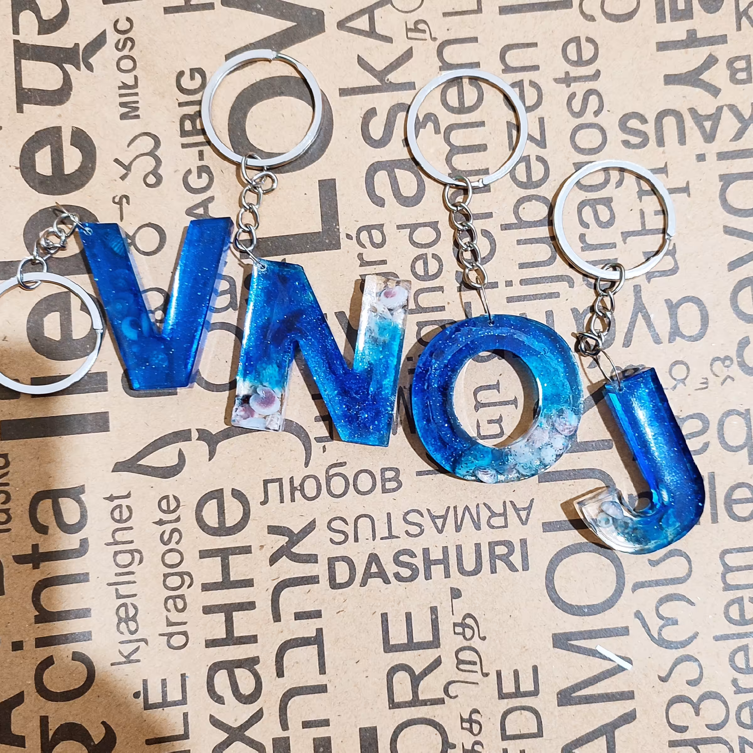 جاکلیدی رزینی حروف 