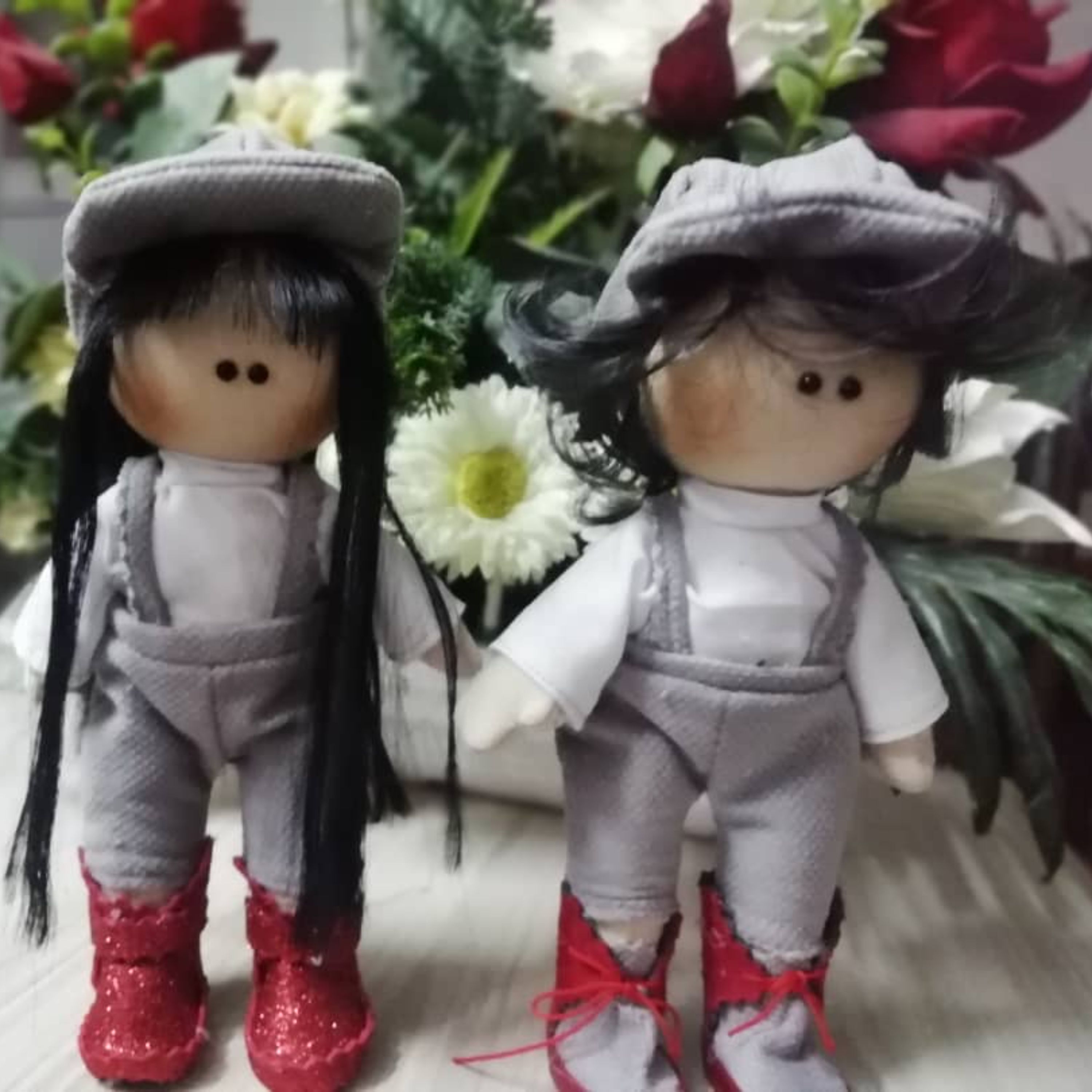 ست عروسک روسی دختر و پسر 20 سانتی متری 