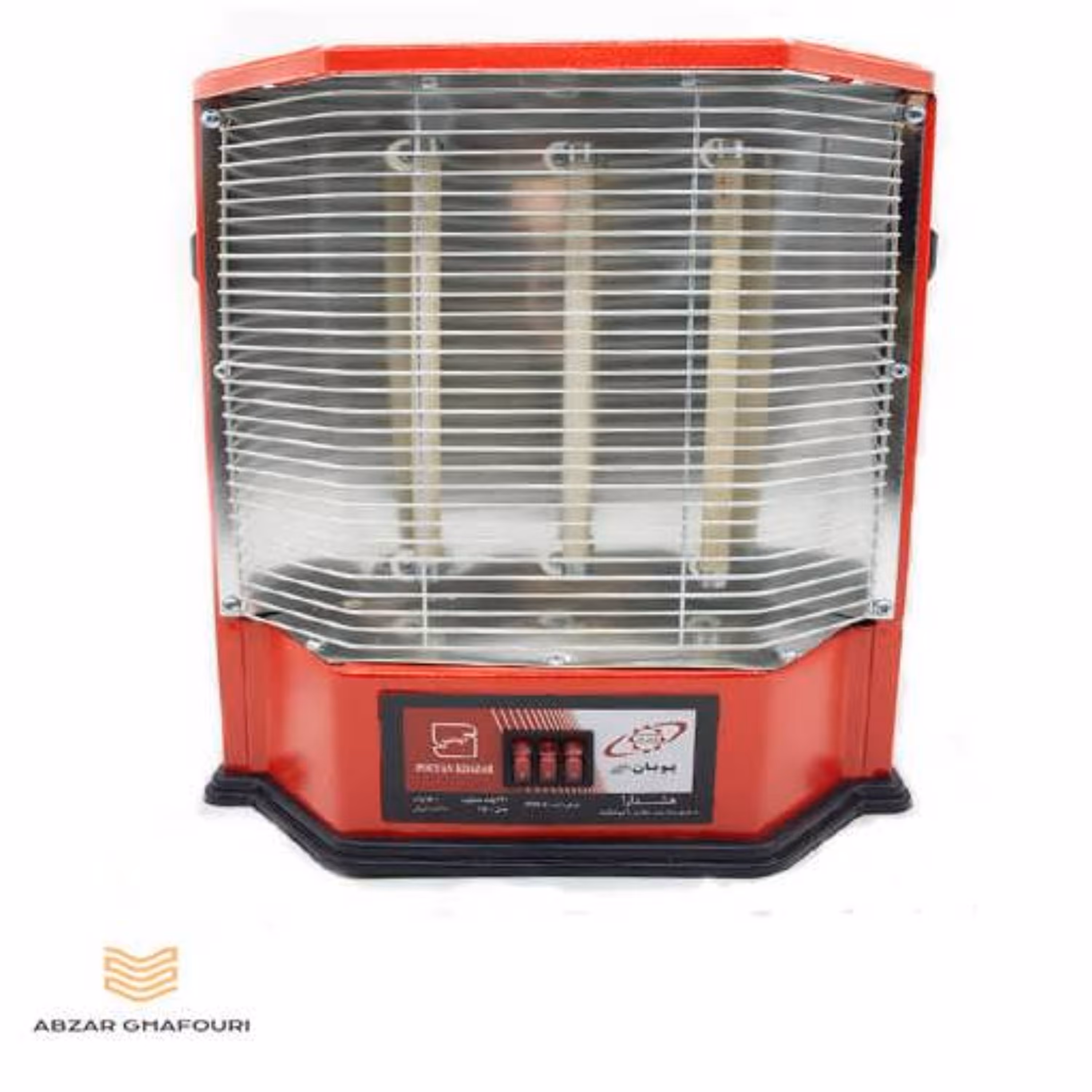 بخاری برقی سه شعله پویان خزر مدل ایستاده  