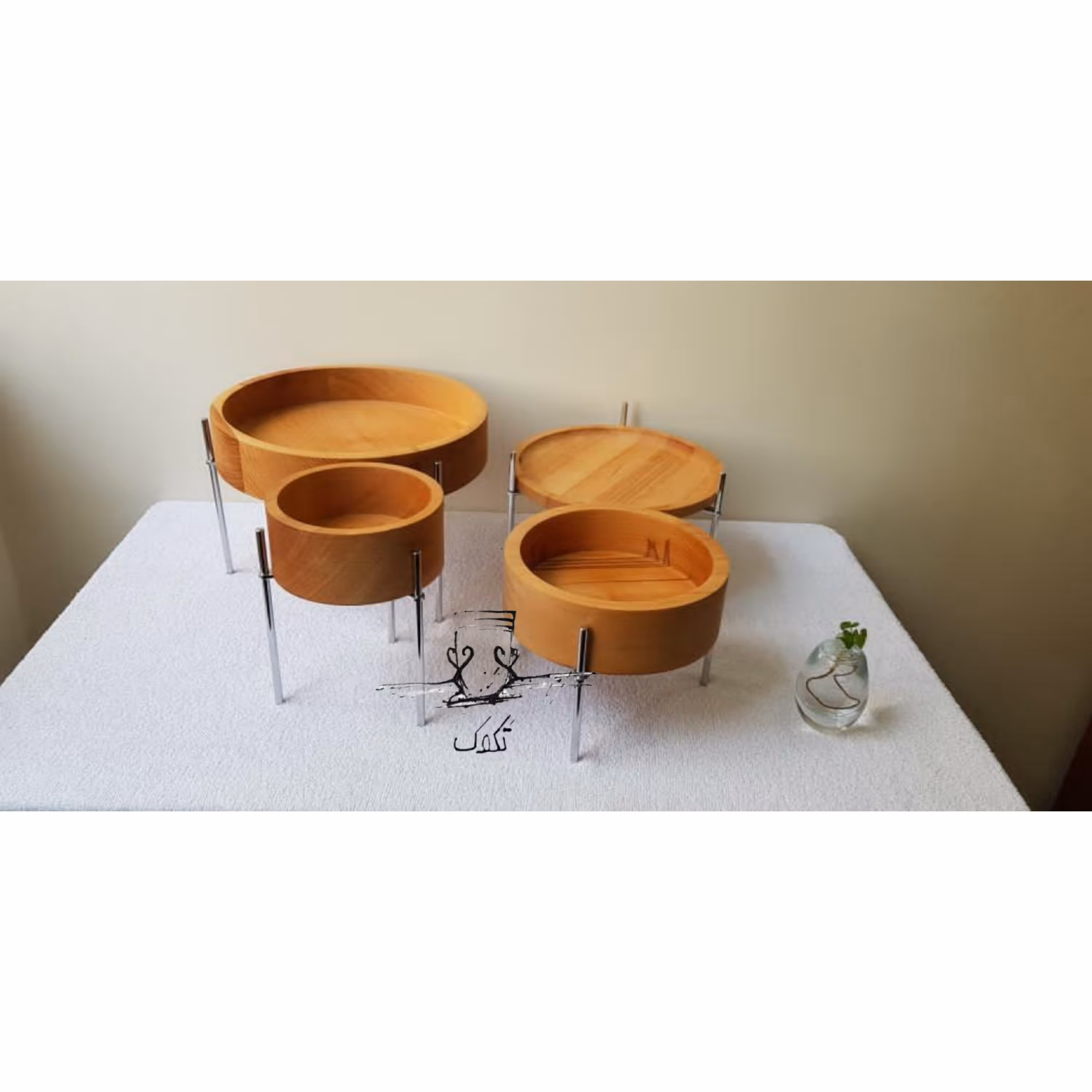 ست 4تیکه چوبی