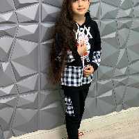 هودی شلوار چهار خونه مناسب دخترو پسرای گل