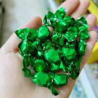 شکلات ریز براق مینی کندی سبز براق (200گرمی)