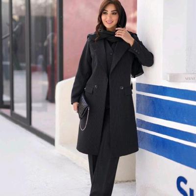 مانتو اداری زنانه پرشیا مدل سه تیکه آوان