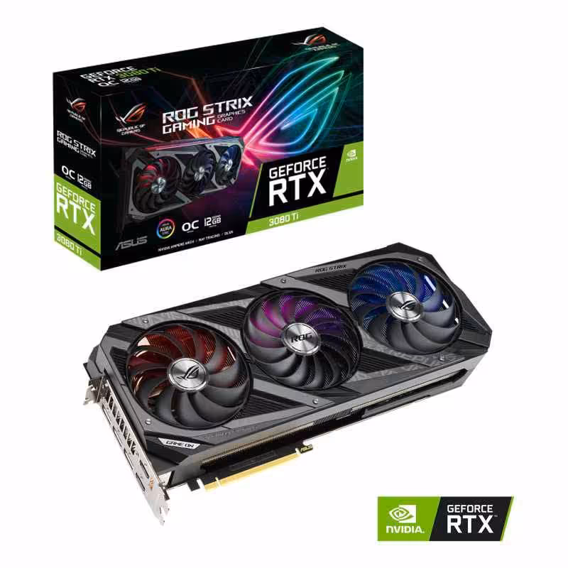 خرید کارت گرافیک ایسوس Graphics ASUS ROG STRIX RTX 3080Ti O12G با بهترین قیمت