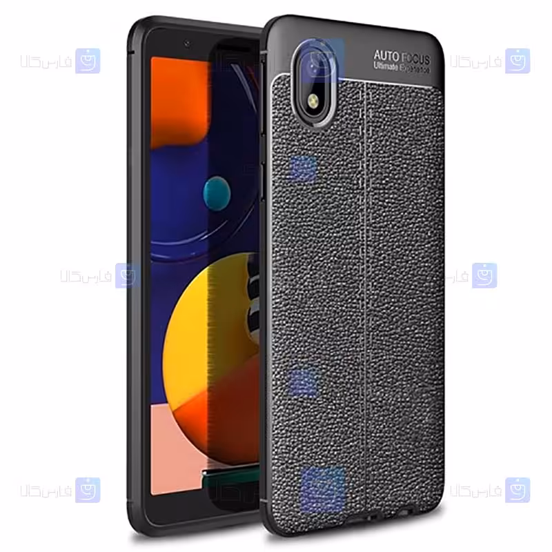 خرید قاب سامسونگ A01 Core مدل طرح چرم اتوفوکوس | فارس کالا