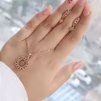 نیم ست کارتیه قلبی ژوپینگ