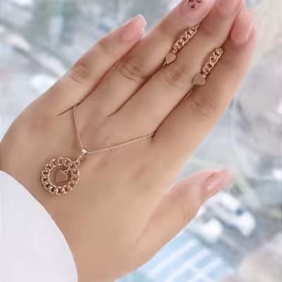 نیم ست کارتیه قلبی ژوپینگ