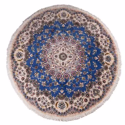 فرش دستبافت سه متری مدل دایره کد 140282