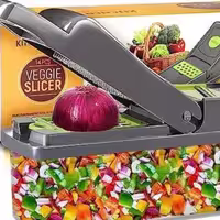 دستگاه سالاد ساز دستی و برش سبزیجات بهترین خردکن و سالادساز veggie slicer نایسر دایسر جدید