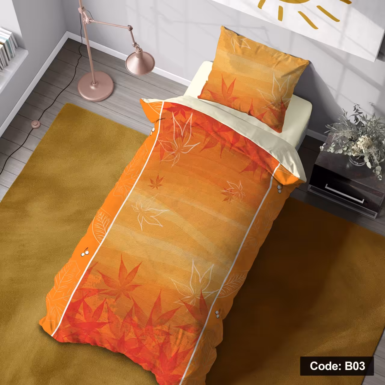 سرویس روتختی یه نفره 4تیکه سه بعدی... ارسال رایگان 