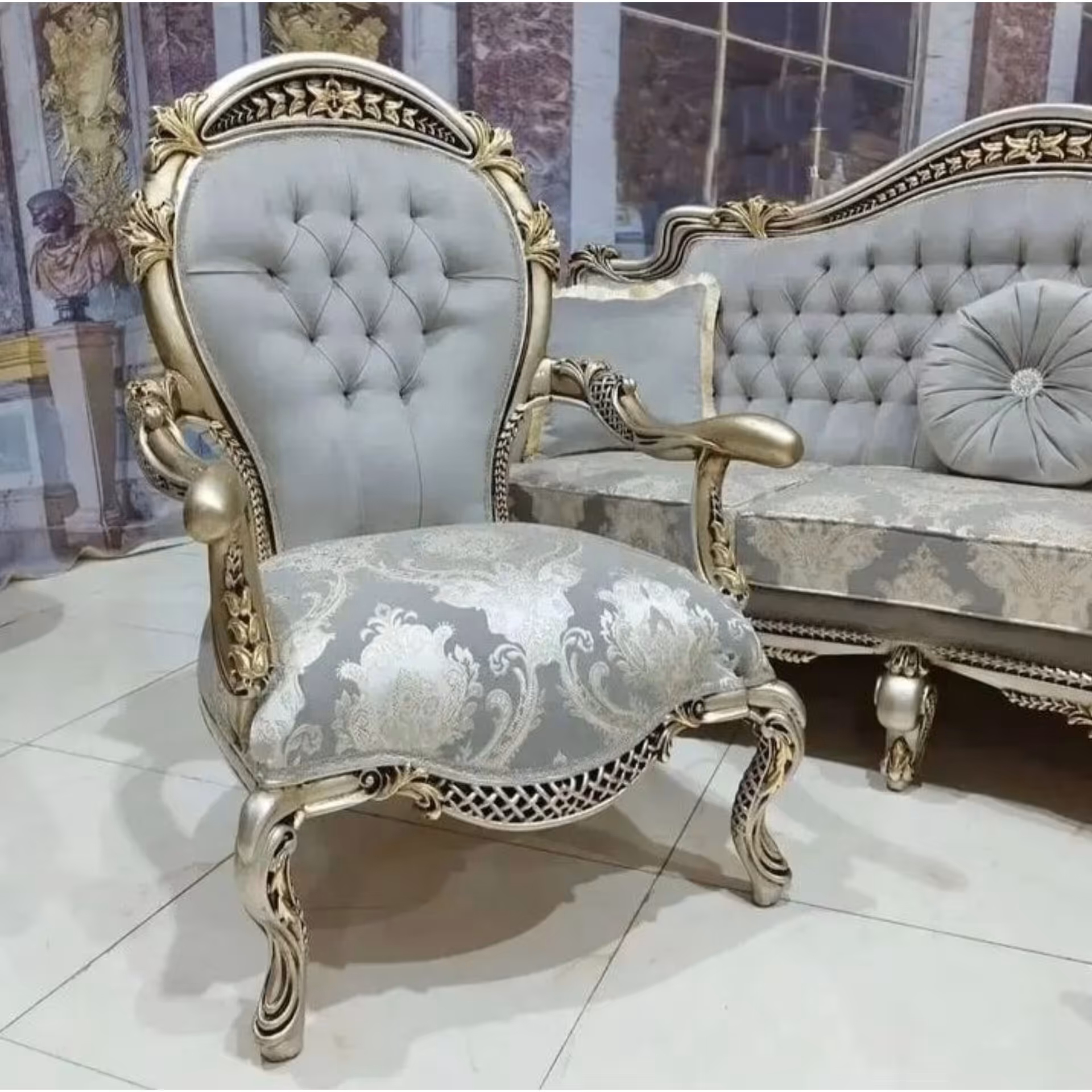 مبلمان مدل گندم نشیمن9نفره و 7 نفره تمام چوب راش  کفی فوم سرد ترکیب رنگ بندی چوب و پارچه به سلیقه مشتری 