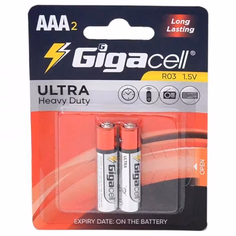 باتری نیم قلمی 2 عددی گیگاسل Gigacell