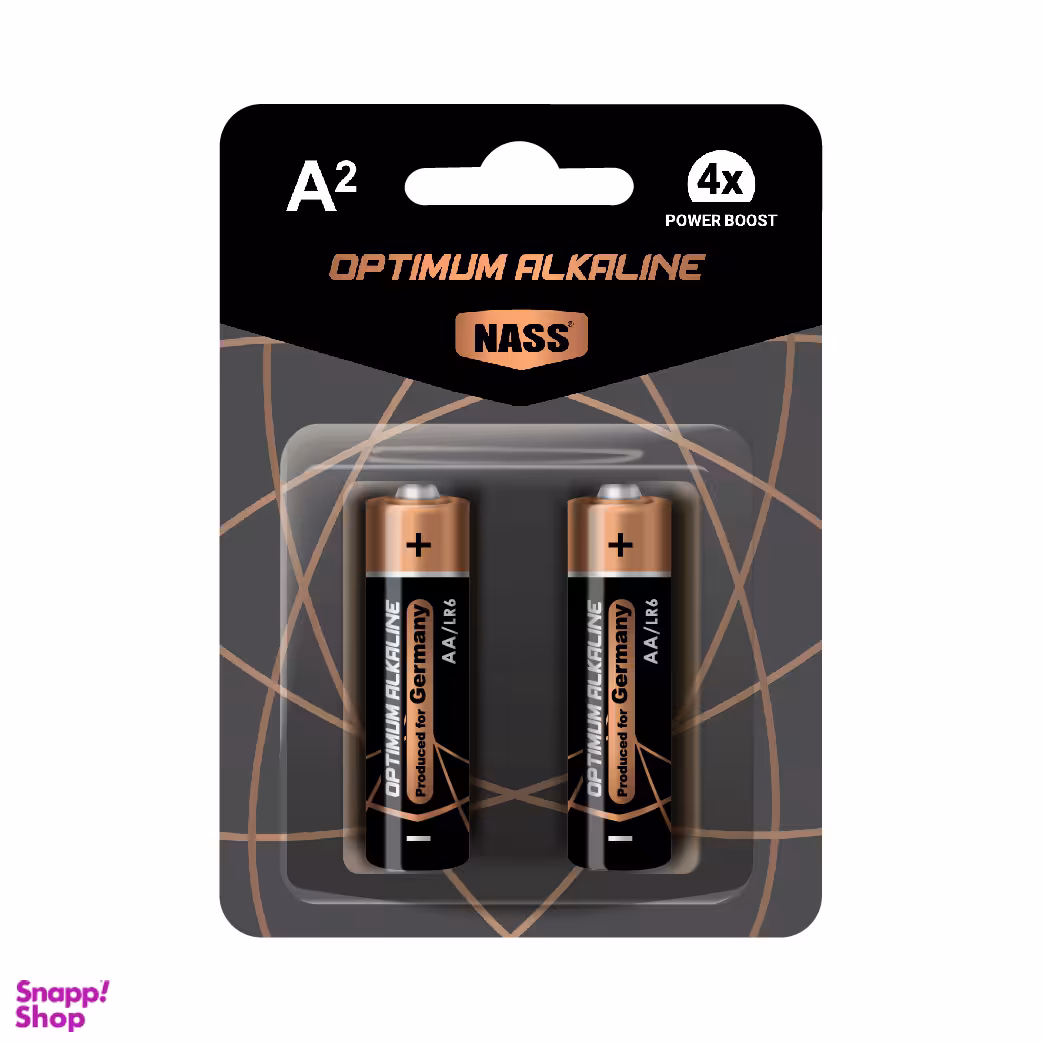 باتری قلمی ناس مدل Optimum Alkaline بسته 2 عددی