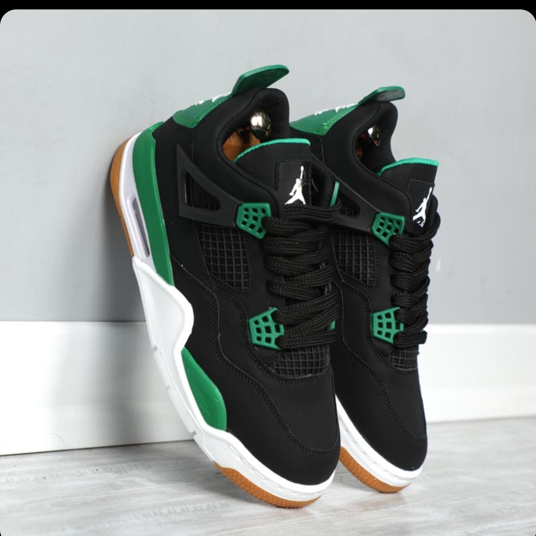 نایک ایر جردن 4 رترو مشکی سبزکد 97 Nike Air Jordan 4 Retro
