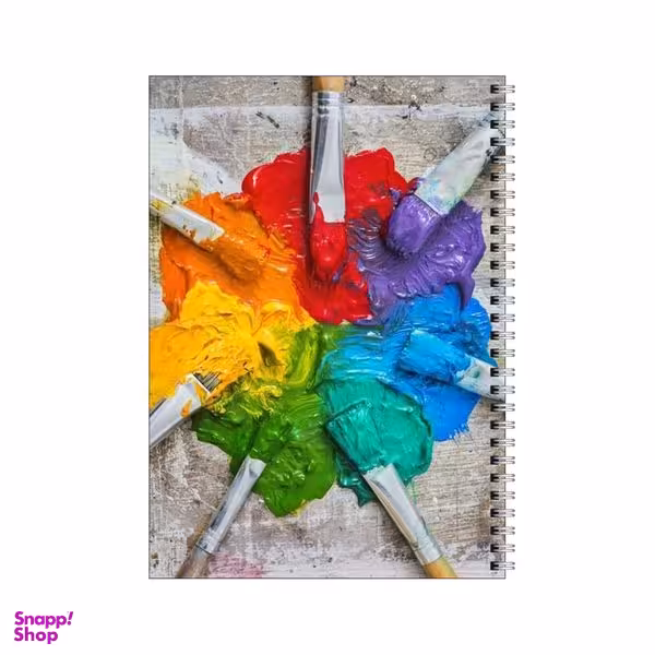 دفتر مشق 80 برگ بامبیلیپ طرح رنگ و ترکیب رنگ و قلمو کد 4949915