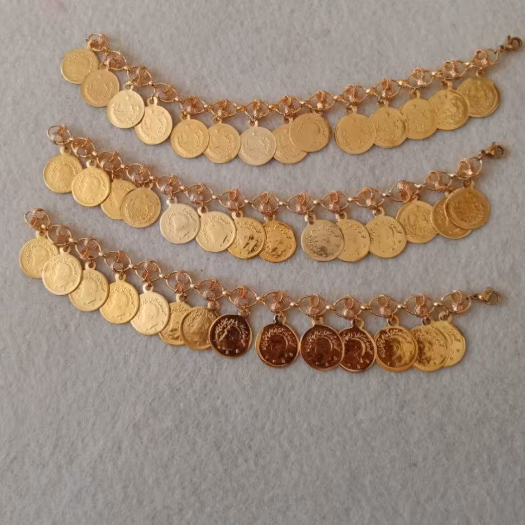 دستبند سکه رنگ ثابت