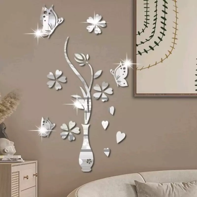 اینه دکوراتیو مدل گل و پروانه