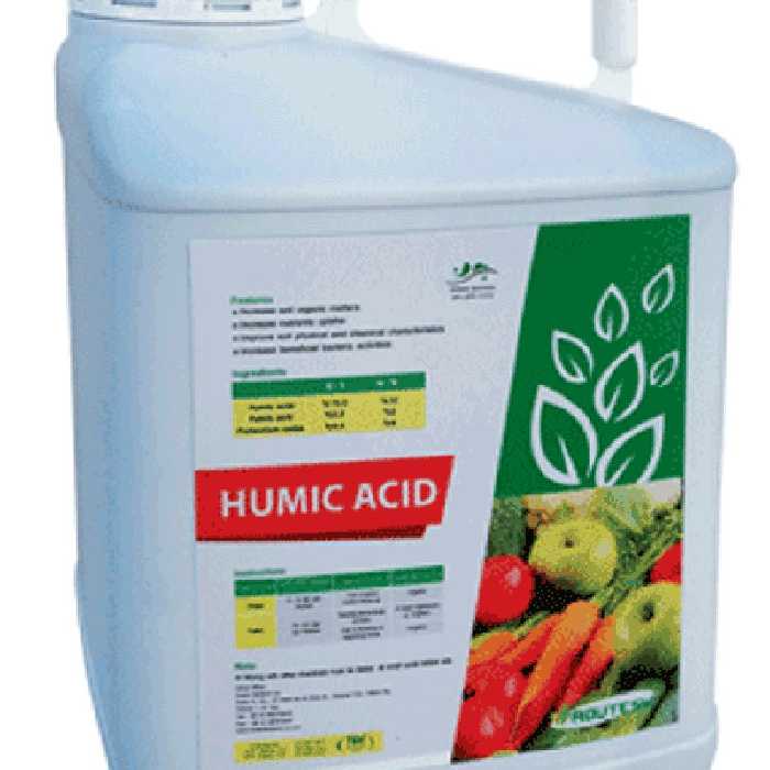 هیومیک اسید 5 لیتری رویش زیست فناور سبز (ارسال باربری پس کرایه)