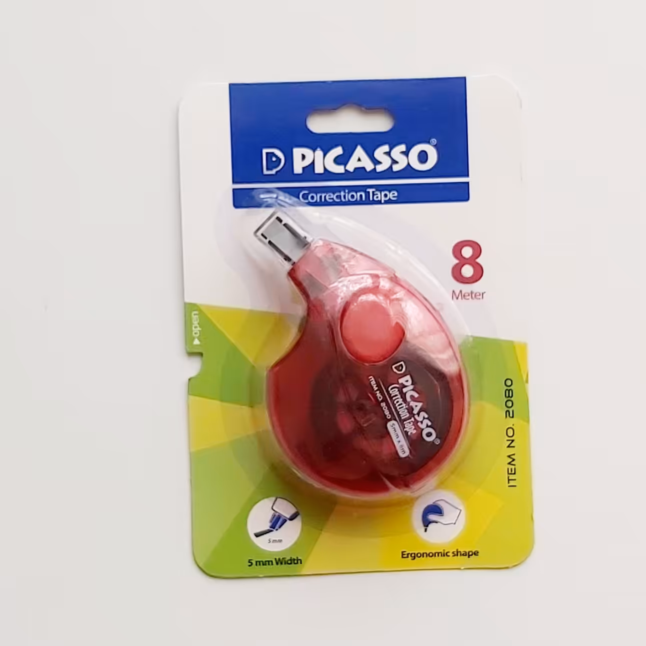 غلط گیر نواری 8 متری پیکاسو مدل گریپ دار رنگ قرمز