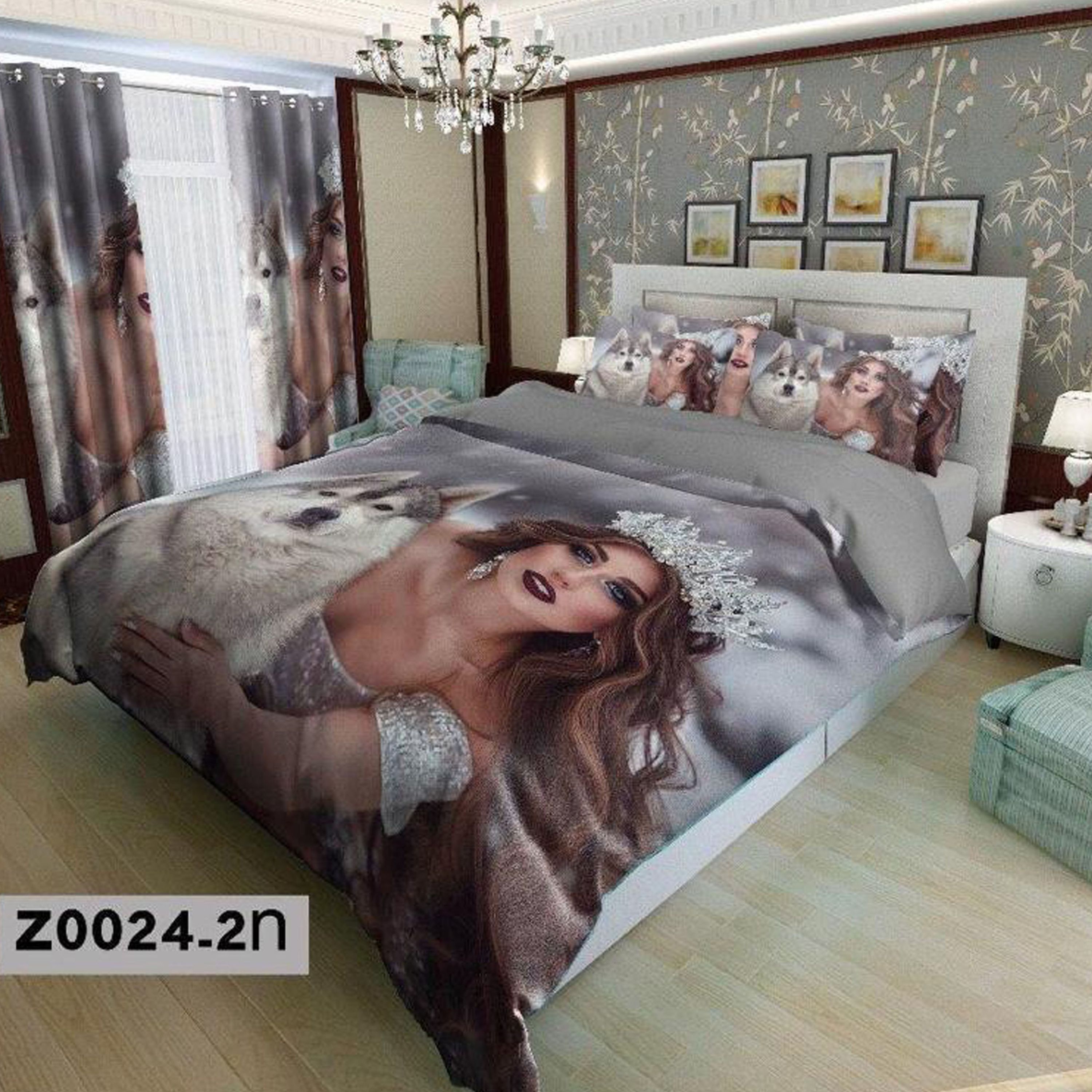 سرویس روتختی 1 نفره تنسل چاپی برندترک لند (Turk Land)  کد rs z 24