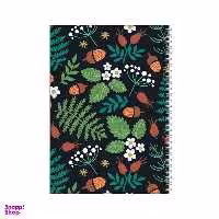 دفتر مشق 100 برگ بامبیلیپ طرح پترن بلوطی کد 4521931