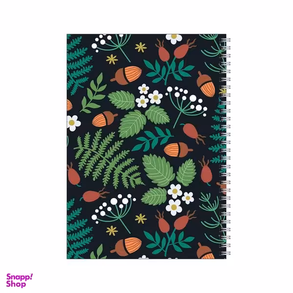 دفتر مشق 100 برگ بامبیلیپ طرح پترن بلوطی کد 4521931