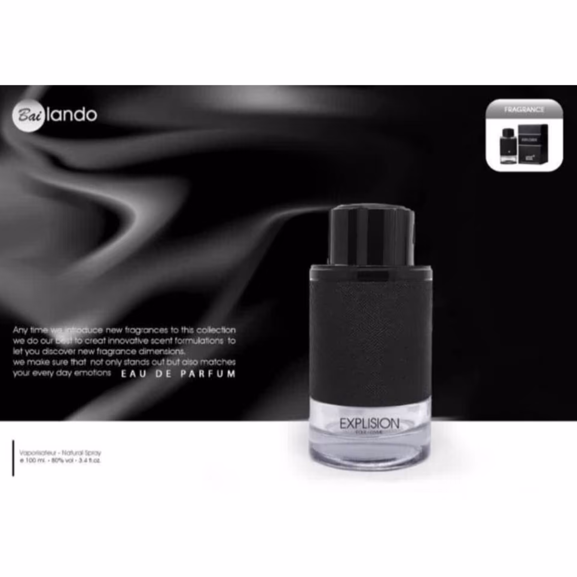 ادو پرفیوم مردانه بایلندو مدل EXPLISION حجم 100 میلی لیتر   ادکلن بایلندو مدل اکسپلیشن   ادکلن بایلندو  ادکلن اکسپلیشن 
