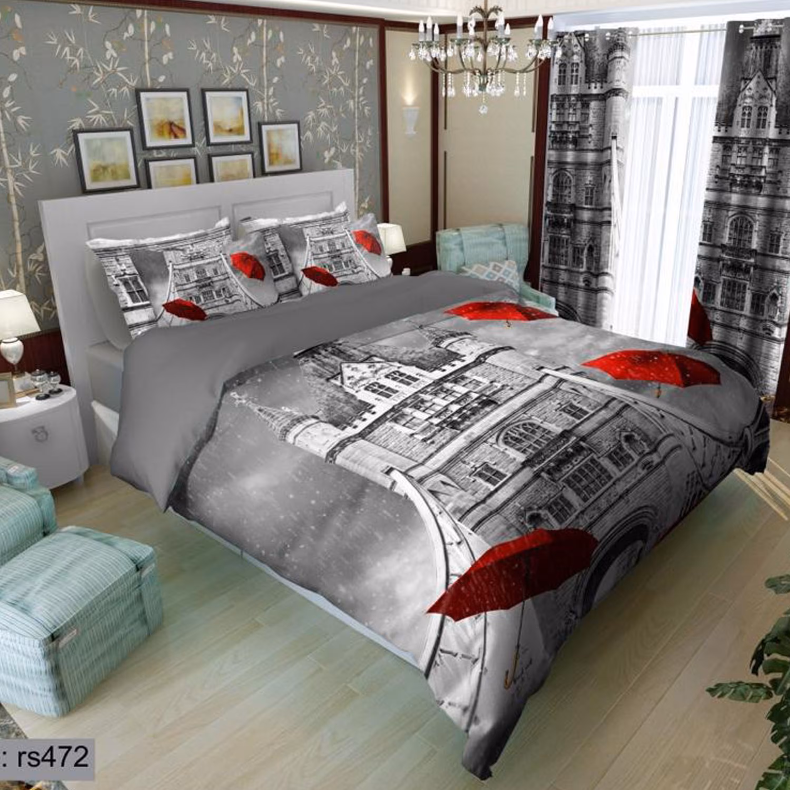 سرویس روتختی 2 نفره تنسل چاپی برندترک لند(Turk Land) rs 472