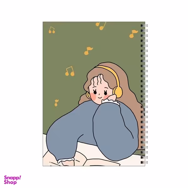 دفتر مشق 80 برگ بامبیلیپ طرح عاشق موزیک و کتاب کد 1696929