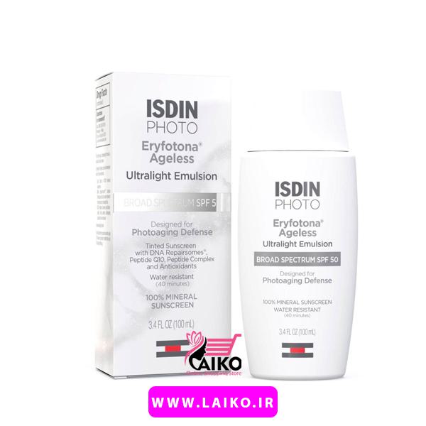 ضدآفتاب ضد پیری رنگ لایت ایزدین مدل Eryfotona Ageless