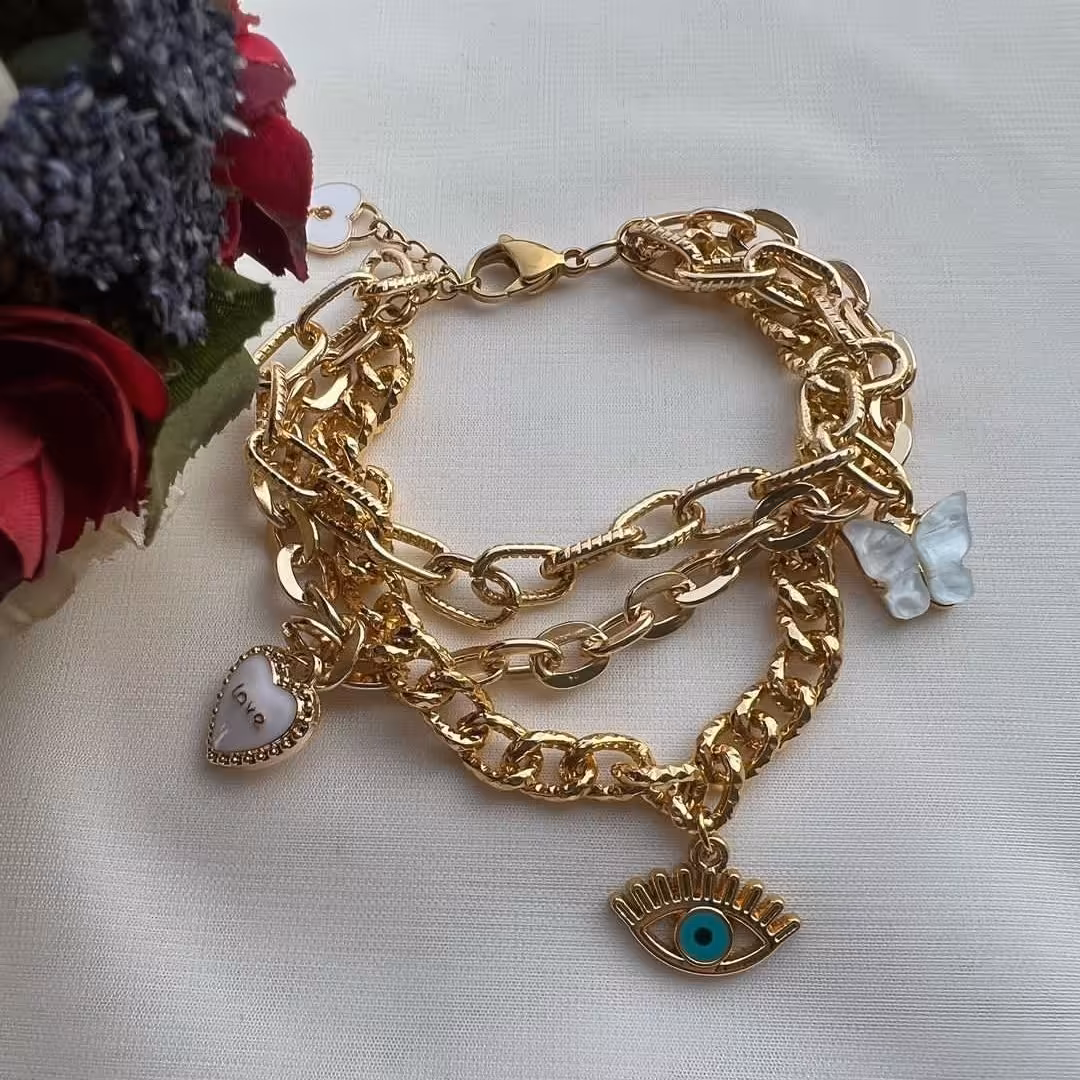 دستبند چندتایی رنگ ثابت