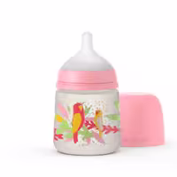 شیشه شیر سری پهن 150 میل سواوینکس Suavinex طرح حیوانات