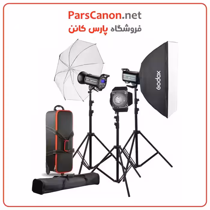 کیت فلاش گودکس Godox QS400II 3-Light Studio Flash Kit