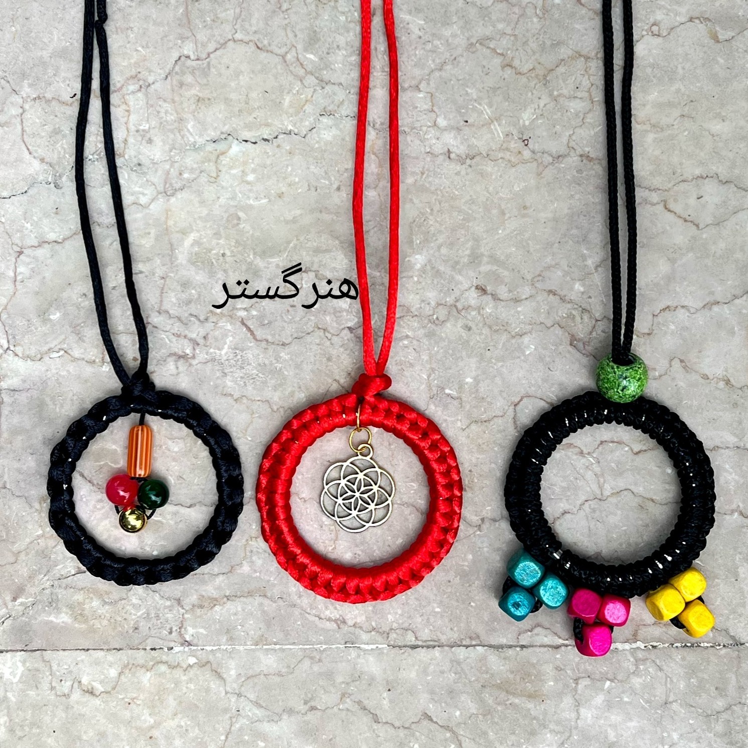 گردنبند بافت حلقه ای