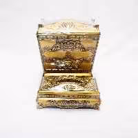 سطل و جا دستمال فانتزی ساده (مسی طلایی)