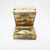 سطل و جا دستمال فانتزی ساده (مسی طلایی)