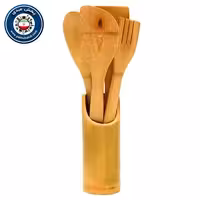 ست کفگیر و ملاقه بامبو